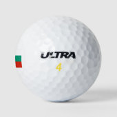 Flagge Bulgariens Golfball (Logo)