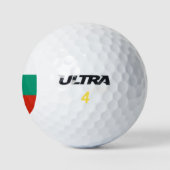 Flagge Bulgariens Golfball (Logo)