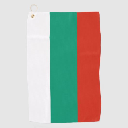 Flagge Bulgariens Golfhandtuch (Vorderseite)