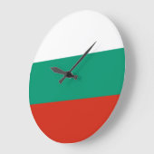 Flagge Bulgariens Große Wanduhr (Winkel)