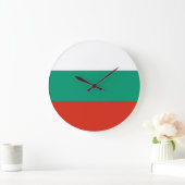 Flagge Bulgariens Große Wanduhr (Zuhause)
