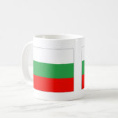 Flagge Bulgariens Kaffeetasse (Vorderseite Links)