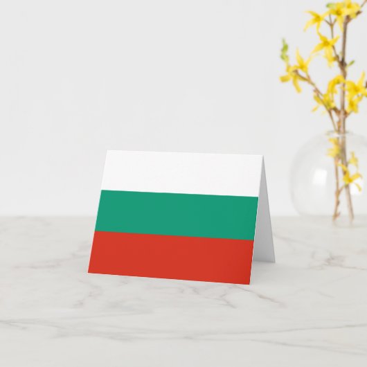 Flagge Bulgariens Karte (Gelbe Blume)