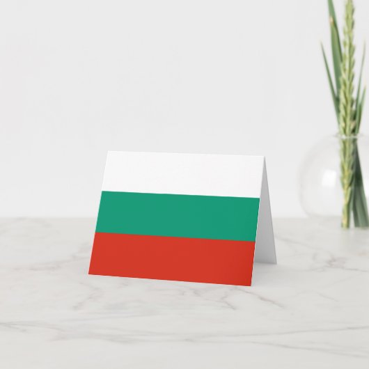 Flagge Bulgariens Karte (Vorderseite)