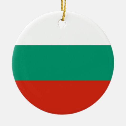 Flagge Bulgariens Keramik Ornament (Vorne)