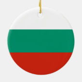Flagge Bulgariens Keramik Ornament (Hinten)