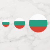 Flagge Bulgariens Konfetti (Vorderseiten)
