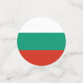 Flagge Bulgariens Konfetti (Klein Vorderseite)