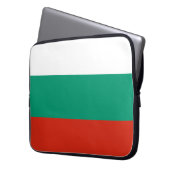 Flagge Bulgariens Laptopschutzhülle (Vorderseite Links)