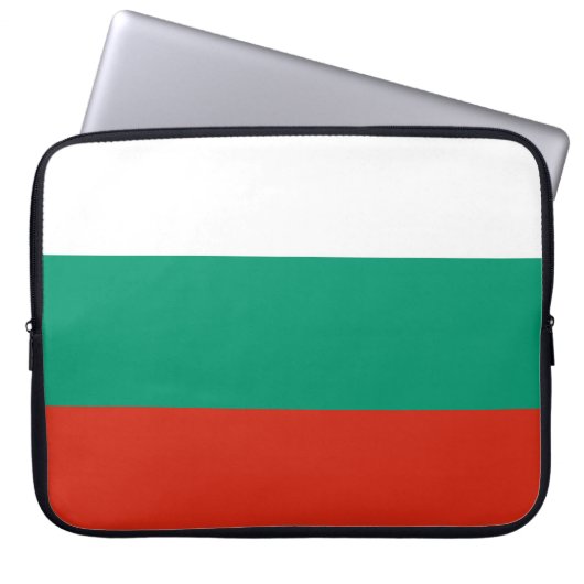 Flagge Bulgariens Laptopschutzhülle (Vorderseite)