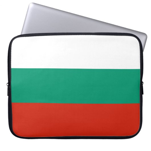 Flagge Bulgariens Laptopschutzhülle (Vorderseite)