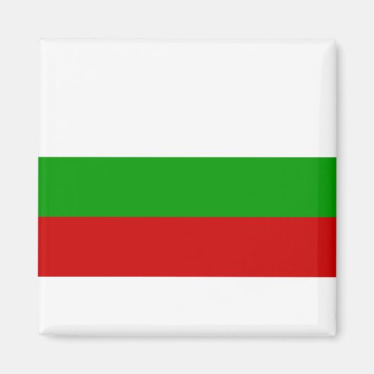 Flagge Bulgariens Magnet (Vorne)