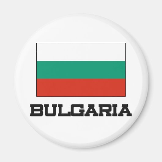 Flagge Bulgariens Magnet (Vorne)