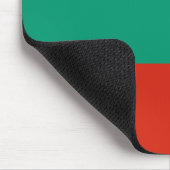 Flagge Bulgariens Mousepad (Ecke)