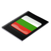 Flagge Bulgariens Notizblock (Linke Seite)