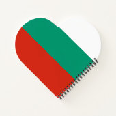 Flagge Bulgariens Notizblock (Rückseite)