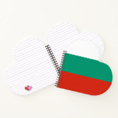 Flagge Bulgariens Notizblock (Innenseite)