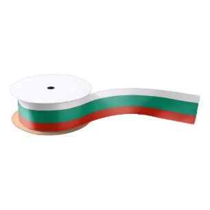 Flagge Bulgariens oder Bulgariens Satinband