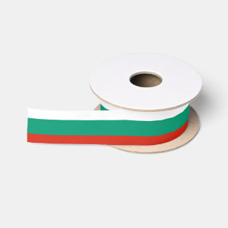 Flagge Bulgariens oder Bulgariens Satinband