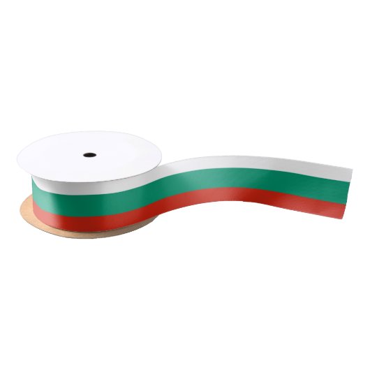 Flagge Bulgariens oder Bulgariens Satinband (Spule)