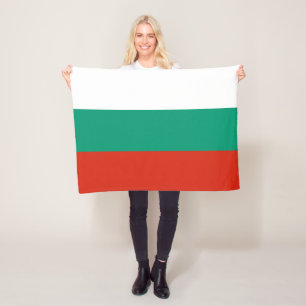Flagge Bulgariens oder bulgarische kleine Fleecedecke