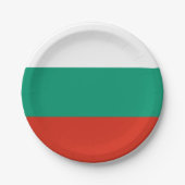 Flagge Bulgariens Pappteller (Vorderseite)