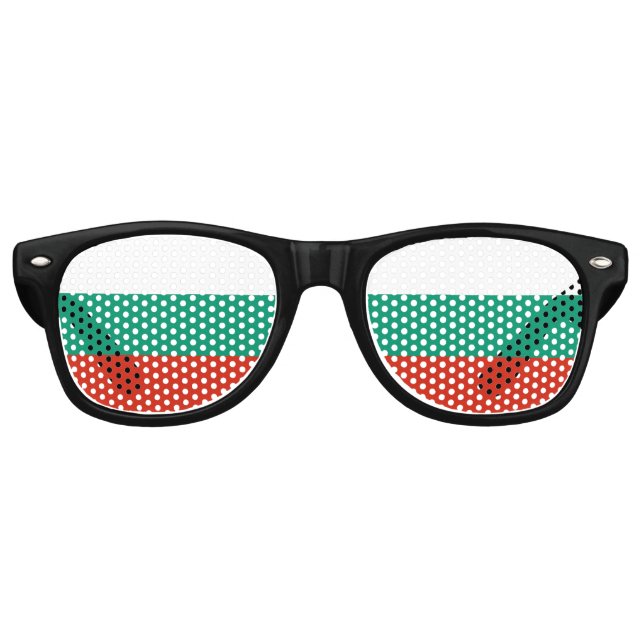Flagge Bulgariens Partybrille (Vorderseite)