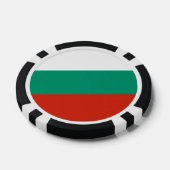 Flagge Bulgariens Pokerchips (Einzeln)