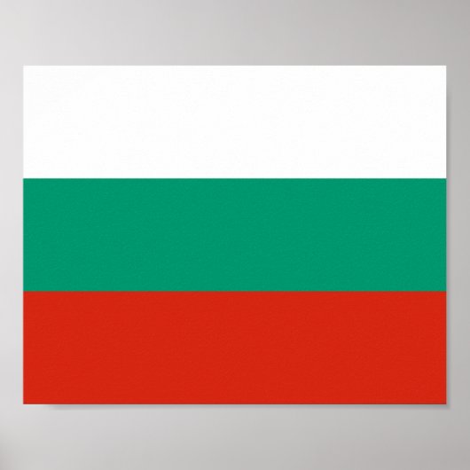 Flagge Bulgariens Poster (Vorne)