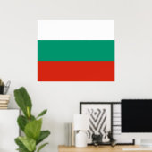 Flagge Bulgariens Poster (Heimbüro)