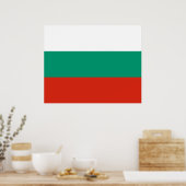 Flagge Bulgariens Poster (Küche)