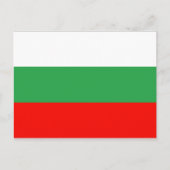 Flagge Bulgariens Postkarte (Vorderseite)