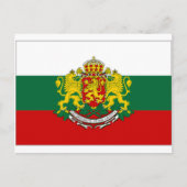 Flagge Bulgariens Postkarte (Vorderseite)