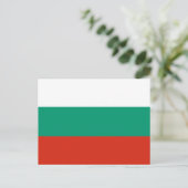 Flagge Bulgariens Postkarte (Stehend Vorderseite)
