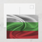 Flagge Bulgariens Postkarte (Vorne/Hinten)