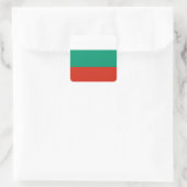 Flagge Bulgariens Quadratischer Aufkleber (Tasche)