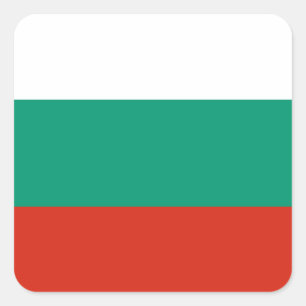 Flagge Bulgariens Quadratischer Aufkleber