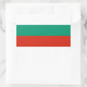 Flagge Bulgariens Rechteckiger Aufkleber (Tasche)