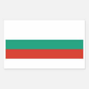 Flagge Bulgariens Rechteckiger Aufkleber