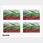 Flagge Bulgariens Rechteckiger Aufkleber (Blatt)
