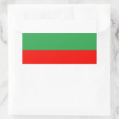 Flagge Bulgariens Rechteckiger Aufkleber (Tasche)