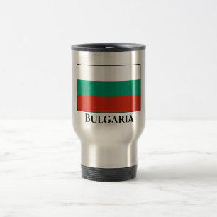Flagge Bulgariens Reisebecher