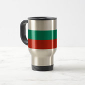 Flagge Bulgariens Reisebecher (Vorderseite Links)