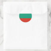 Flagge Bulgariens Runder Aufkleber (Tasche)