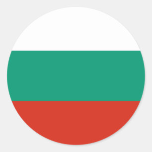 Flagge Bulgariens Runder Aufkleber