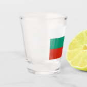 Flagge Bulgariens Schnapsglas (Links)