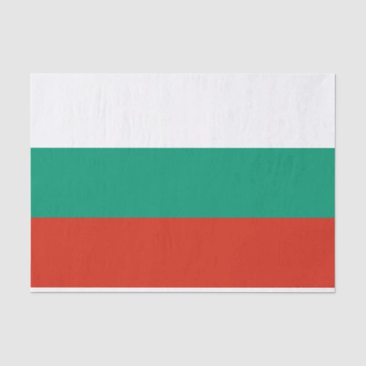 Flagge Bulgariens Seidenpapier (Vorderseite)