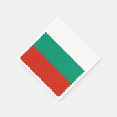 Flagge Bulgariens Serviette (Ecke)