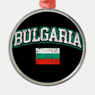 Flagge Bulgariens Silbernes Ornament