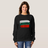 Flagge Bulgariens Sweatshirt (Vorne ganz)